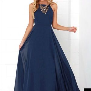 Lulus Mythical Kind of Love dress in navy!